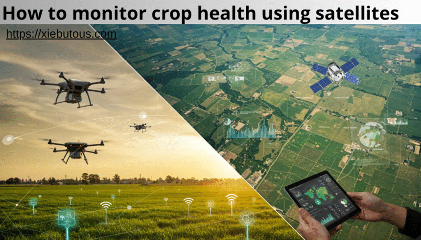 how to monitor crop health using satellites