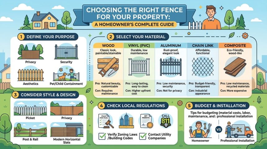Choosing the Right Fence for Your Property A Homeowner's Complete Guide